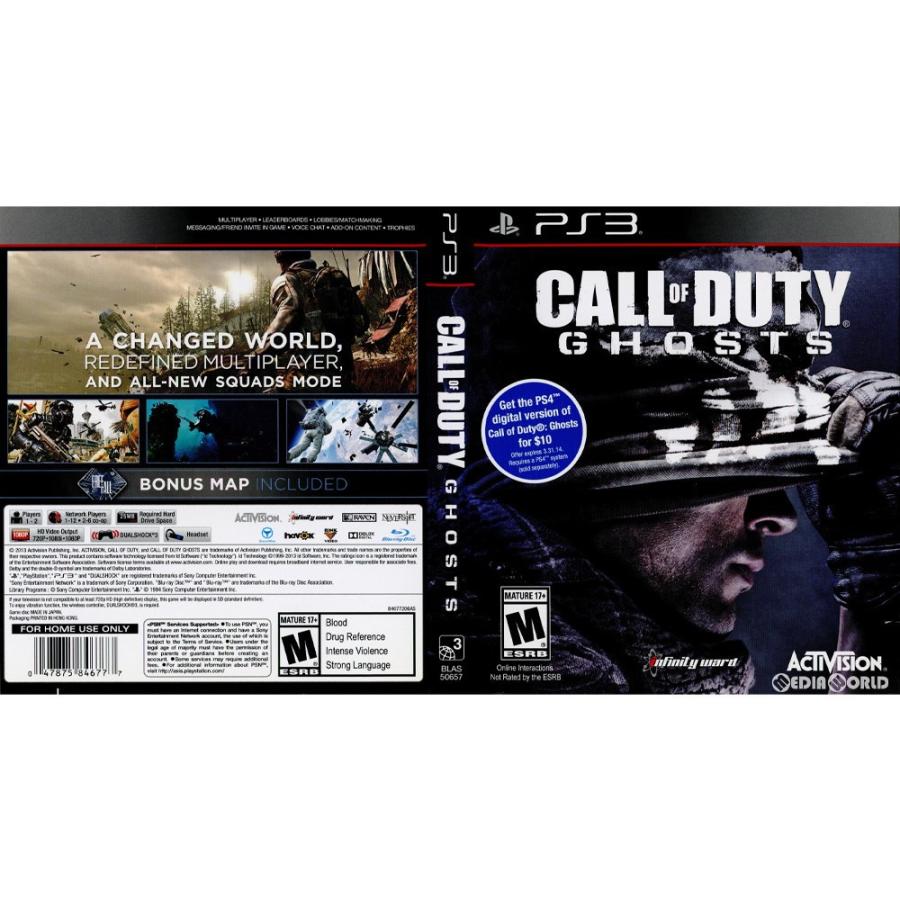 中古即納 表紙説明書なし Ps3 Call Of Duty Ghosts コール オブ デューティ ゴースト 北米版 Blas メディアワールドプラス 通販 Yahoo ショッピング