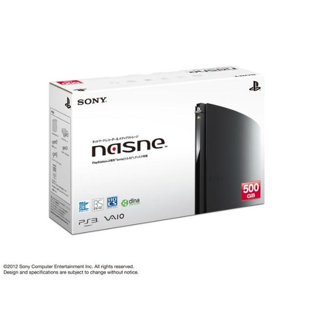 『中古即納』{ACC}{PS3}ネットワークレコーダー&メディアストレージ nasne(ナスネ) 500GBモデル(CECH-ZNR1J)(20120830)｜mediaworld-plus