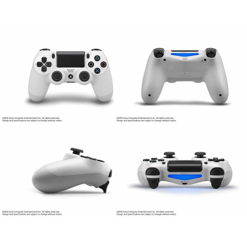 『中古即納』{ACC}{PS4}ワイヤレスコントローラー デュアルショック4(DUALSHOCK4) グレイシャー・ホワイト SCE(CUH-ZCT1J03 )(20140911)｜mediaworld-plus