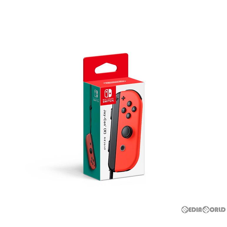 『新品即納』{ACC}{Switch}Joy-Con(R) ネオンレッド(ジョイコンR ネオンレッド) 任天堂(HAC-A-JLBAA)(20201106)｜mediaworld-plus