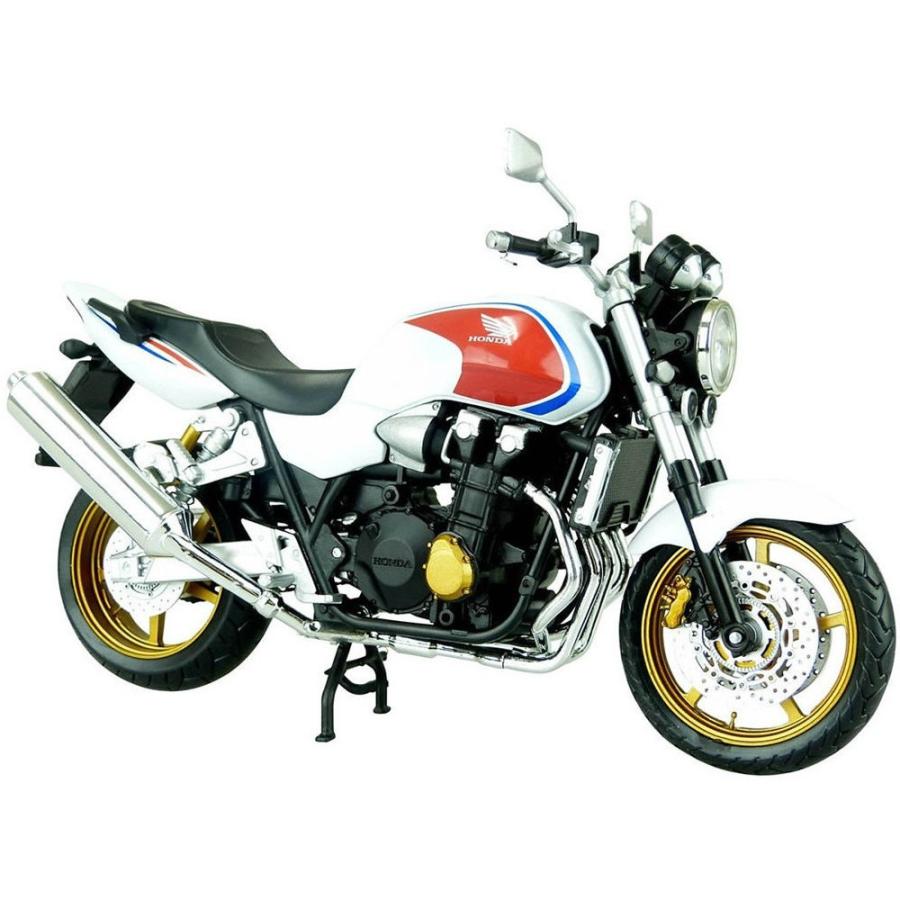 『中古即納』{PTM}1/12 CB1300 SUPER FOUR (ホワイト/レッド) 完成品 アオシマ(20130130)｜mediaworld-plus