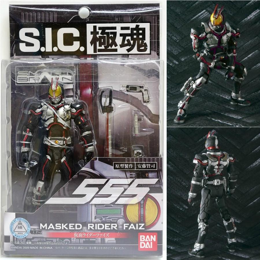 『中古即納』{FIG}S.I.C. 極魂 仮面ライダーファイズ 仮面ライダー555 完成品 可動フィギュア バンダイ(20091121)｜mediaworld-plus