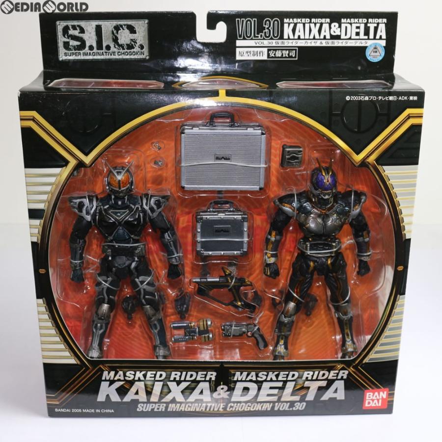 中古即納 未開封 Fig S I C Vol 30 仮面ライダーカイザ 仮面ライダーデルタ 仮面ライダー555 ファイズ 完成品 可動フィギュア バンダイ メディアワールドプラス 通販 Yahoo ショッピング