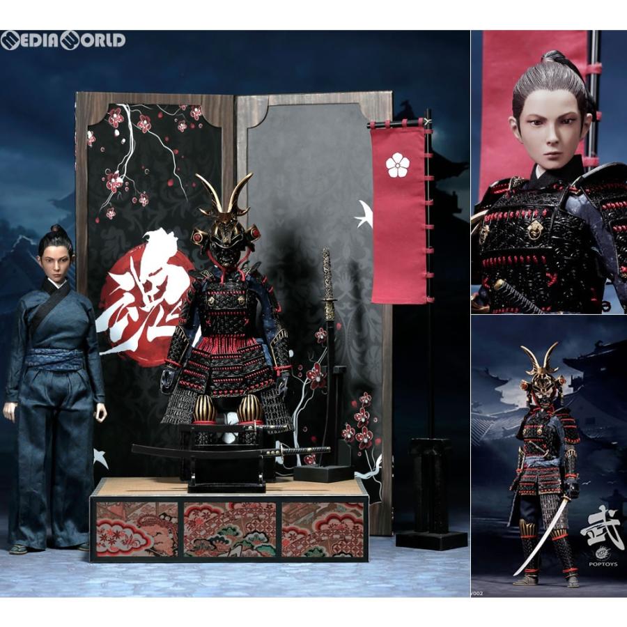 新品即納』{FIG} 胡蝶型兜女性侍 黒地甲冑 豪華仕様 1/6 スケール可動