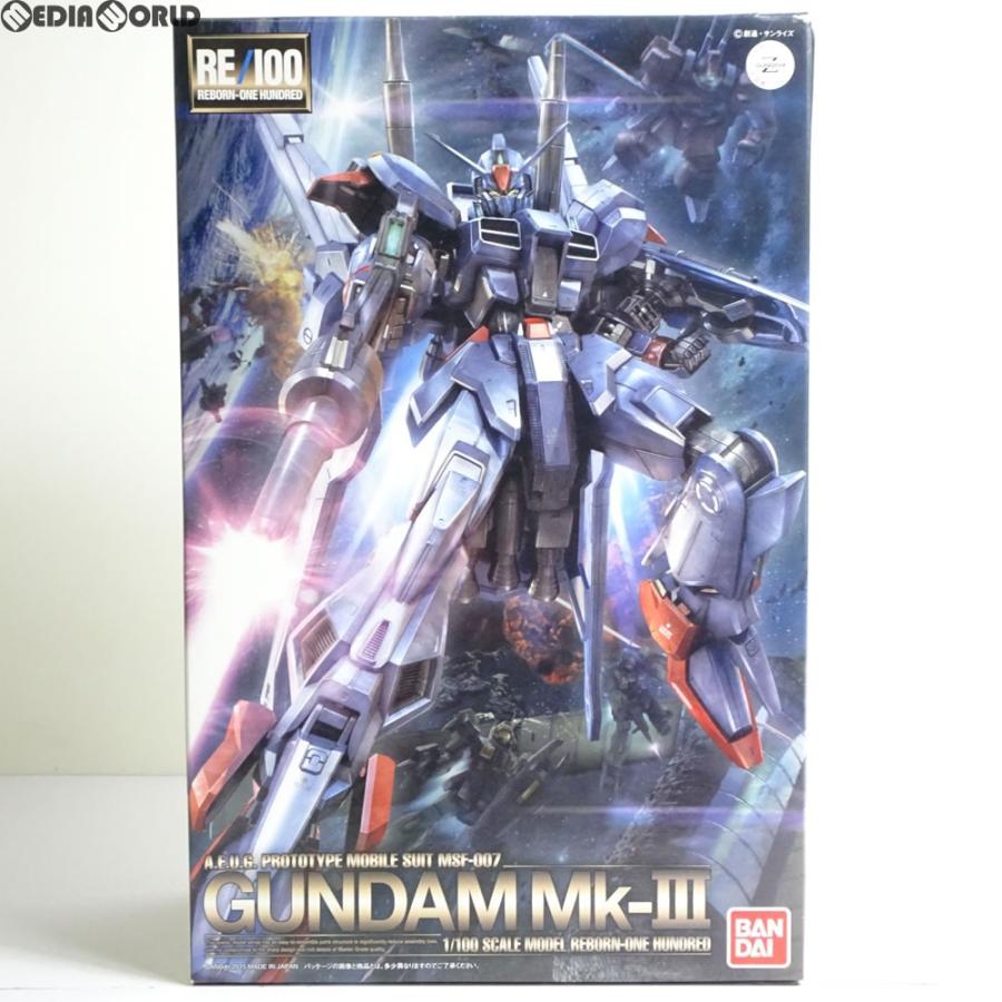 『中古即納』{PTM}RE/100 1/100 ガンダムMk-III 機動戦士Zガンダム MSV プラモデル(2279783) バンダイ(20150124)｜mediaworld-plus