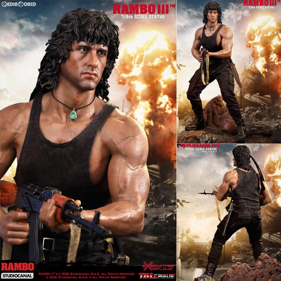 『新品即納』{FIG}ランボー3 怒りのアフガン/ ジョン・ランボー 1/4 スタチュー フィギュア エグゼクティブレプリカス(20181031)(46988円)