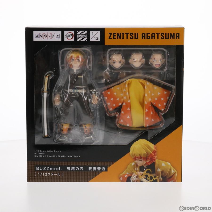 『中古即納』{FIG}ANIPLEX+限定 BUZZmod.(バズモッド) 我妻善逸(あがつまぜんいつ) 鬼滅の刃 1/12 完成品 可動フィギュア(MD20-0029001) アニプレックス｜mediaworld-plus