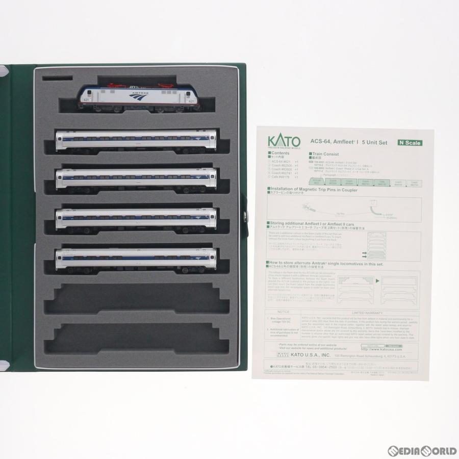 『中古即納』{RWM}10710-2 アムトラック ACS-64・アムフリートI 5両セット Nゲージ 鉄道模型 KATO(カトー)(20151127)｜mediaworld-plus｜04