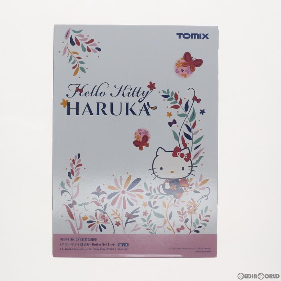 『新品』『お取り寄せ』{RWM}98674 JR 281系特急電車(ハローキティ はるか・Butterfly)セット(6両) Nゲージ 鉄道模型 TOMIX(トミックス)(20191129)