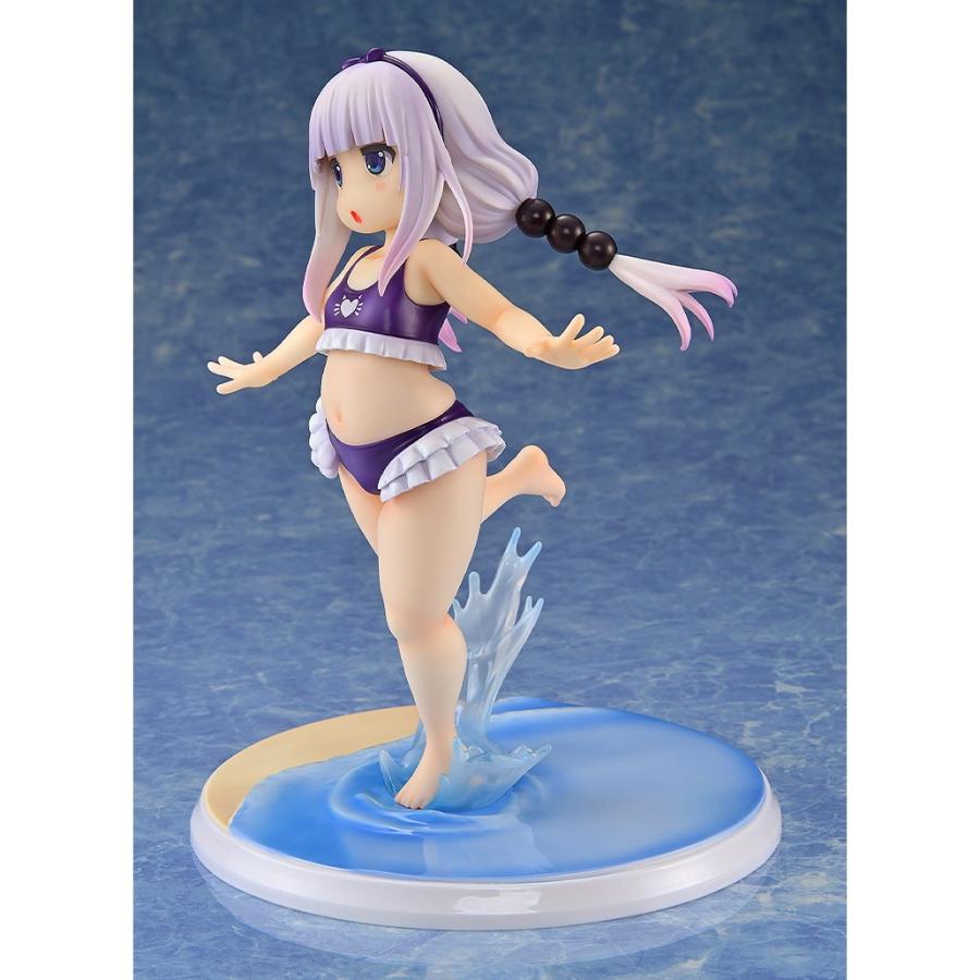 『新品』『お取り寄せ』{FIG} カンナカムイ はまべでウキウキ水着Ver.(紫) 小林さんちのメイドラゴン 1/6 完成品 フィギュア 回天堂(20260320)の画像