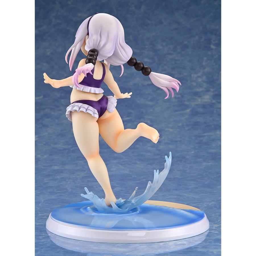 『新品』『お取り寄せ』{FIG} カンナカムイ はまべでウキウキ水着Ver.(紫) 小林さんちのメイドラゴン 1/6 完成品 フィギュア 回天堂(20260320)の画像