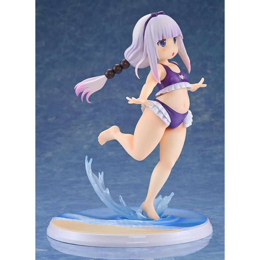 『新品』『お取り寄せ』{FIG} カンナカムイ はまべでウキウキ水着Ver.(紫) 小林さんちのメイドラゴン 1/6 完成品 フィギュア 回天堂(20260320)の画像