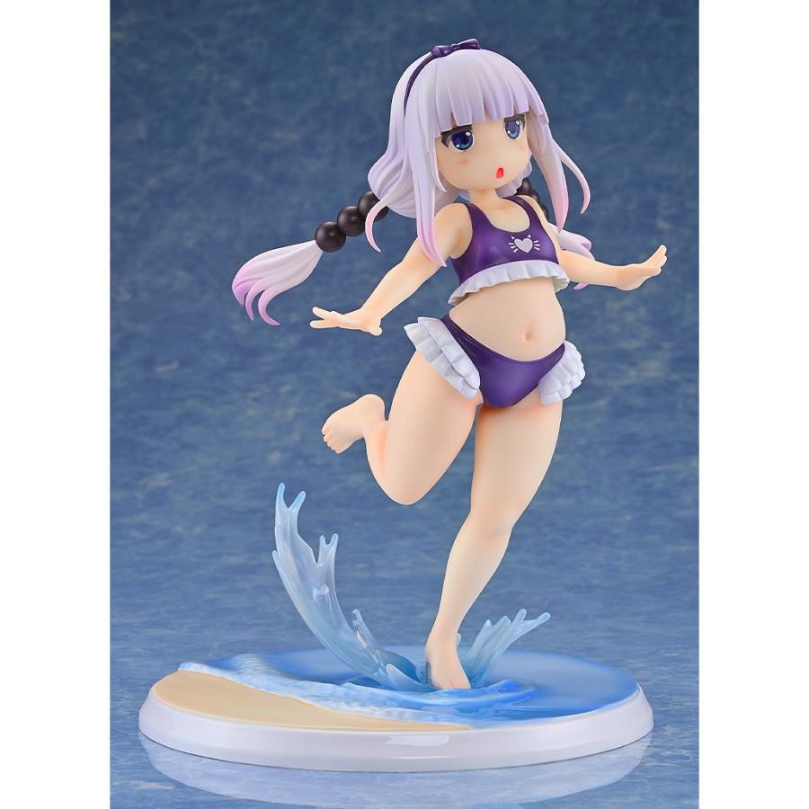 『新品』『お取り寄せ』{FIG} カンナカムイ はまべでウキウキ水着Ver.(紫) 小林さんちのメイドラゴン 1/6 完成品 フィギュア 回天堂(20260320)の画像