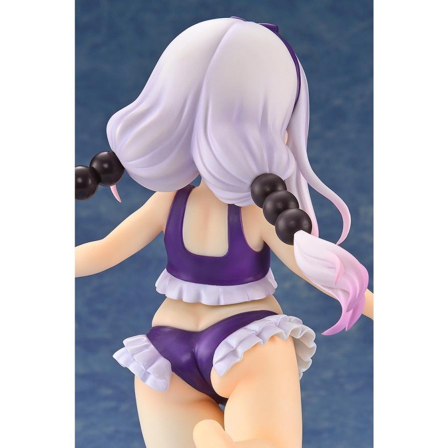 『新品』『お取り寄せ』{FIG} カンナカムイ はまべでウキウキ水着Ver.(紫) 小林さんちのメイドラゴン 1/6 完成品 フィギュア 回天堂(20260320)の画像