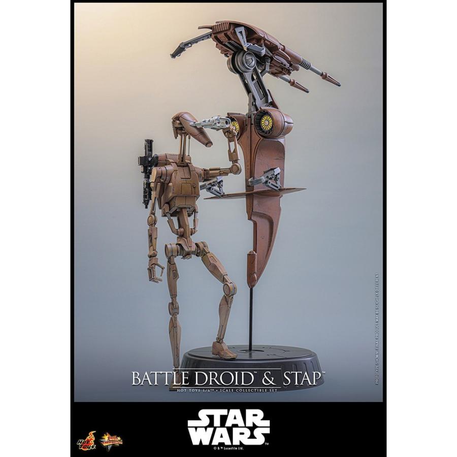 『予約安心発送』{FIG} ムービー・マスターピース バトル・ドロイド\u0026STAP STAR WARS エピソード1 1/6 フィギュア ホットトイズ(2027年9月)_1