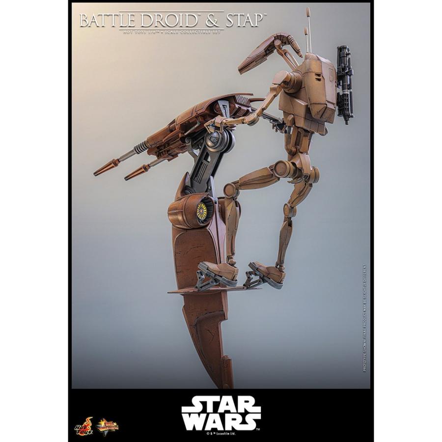 『予約安心発送』{FIG} ムービー・マスターピース バトル・ドロイド\u0026STAP STAR WARS エピソード1 1/6 フィギュア ホットトイズ(2027年9月)_3