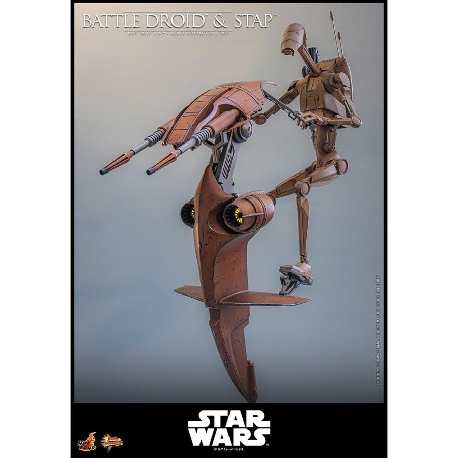 『予約安心発送』{FIG} ムービー・マスターピース バトル・ドロイド\u0026STAP STAR WARS エピソード1 1/6 フィギュア ホットトイズ(2027年9月)_4
