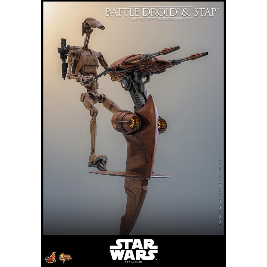 『予約安心発送』{FIG} ムービー・マスターピース バトル・ドロイド\u0026STAP STAR WARS エピソード1 1/6 フィギュア ホットトイズ(2027年9月)_5