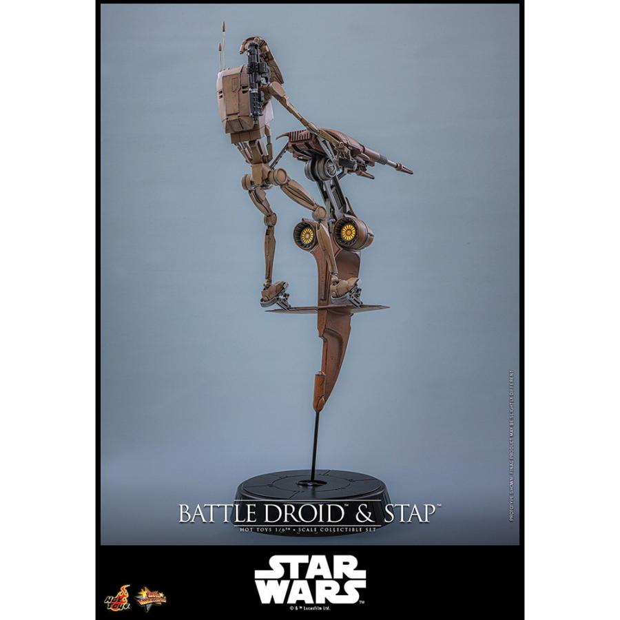 『予約安心発送』{FIG} ムービー・マスターピース バトル・ドロイド\u0026STAP STAR WARS エピソード1 1/6 フィギュア ホットトイズ(2027年9月)_6
