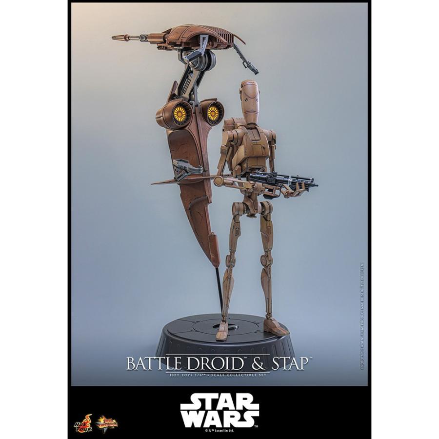 『予約安心発送』{FIG} ムービー・マスターピース バトル・ドロイド\u0026STAP STAR WARS エピソード1 1/6 フィギュア ホットトイズ(2027年9月)_7
