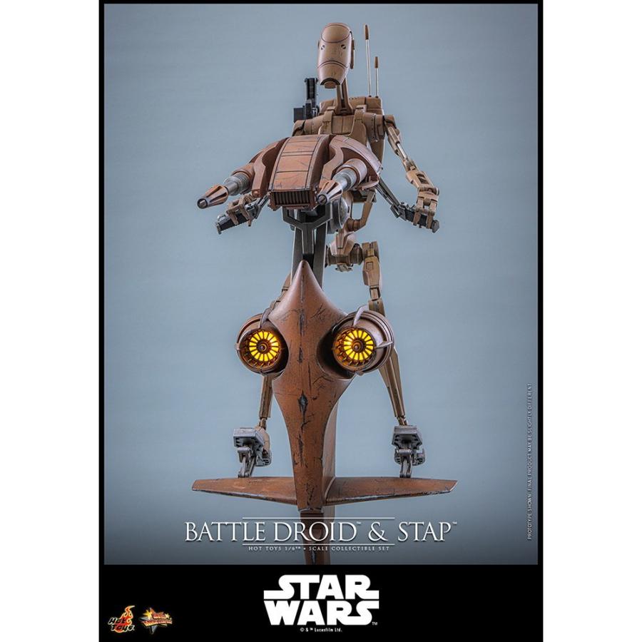 『予約安心発送』{FIG} ムービー・マスターピース バトル・ドロイド\u0026STAP STAR WARS エピソード1 1/6 フィギュア ホットトイズ(2027年9月)_9