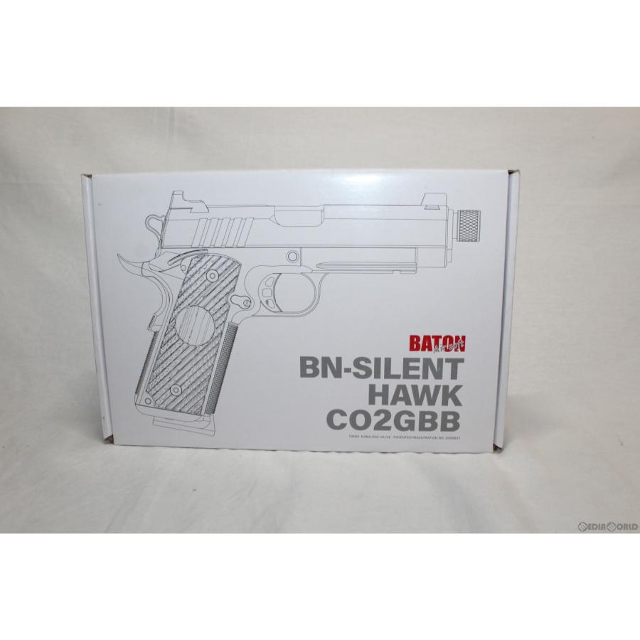 現品発送 『新品即納』{MIL}BATON airsoft/名古屋ガンショップ CO2ガスブローバック BN-SILENT HAWK(サイレントホーク) 【JASG認定】 タイプA フル刻印バージョン (R18) 【2902676081】(15888円)