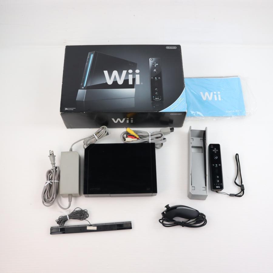 任天堂（Nintendo） 『中古即納』{Wii} (本体) Wii(クロ)(Wiiリモコン