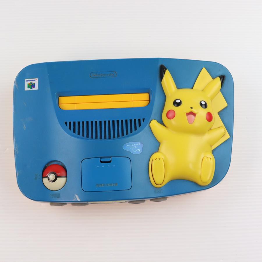 ■ニンテンドウ64本体■NINTENDO64■初期付属品■動作確認済■ 任天堂（Nintendo） 『中古即納』{N64} (本体) ピカチュウ NINTENDO64
