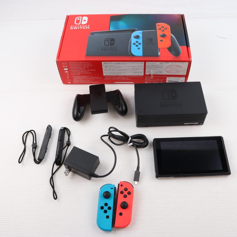 Nintendo Switch 本体 青/赤 Joy-Con付き　中古 任天堂（Nintendo） 『中古即納』{Switch} (本体) Nintendo Switch