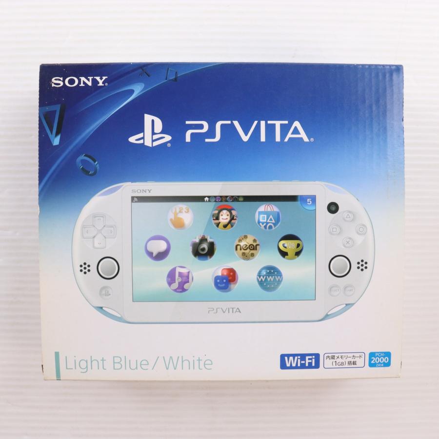 『中古即納』{PSVita} (本体) PlayStation Vita(プレイステーション ヴィータ) Wi-Fiモデル ライトブルー/ホワイト SCE(PCH-2000ZA14)(20131010)_4