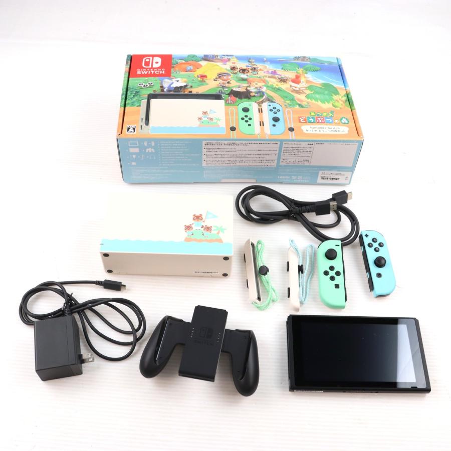 Nintendo Switch 本体　あつまれ どうぶつの森　中古美品 任天堂（Nintendo） 『中古即納』{Switch} (本体)(ソフト無し