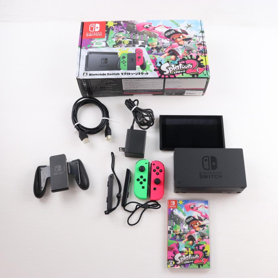 任天堂Nintendo Switch（本体）＆スプラトゥーン2セット　中古品 任天堂（Nintendo） 『中古即納』{Switch} (本体) Nintendo Switch