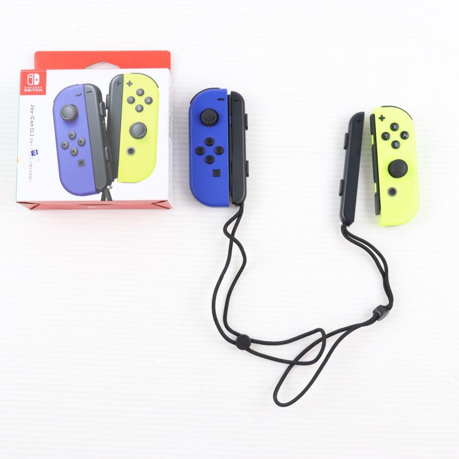 Nintendo JOY-CON (L)/(R) ブルー/ネオンイエロー 任天堂（Nintendo） 『中古即納』{ACC}{Switch} Joy-Con(L) ブルー/(R