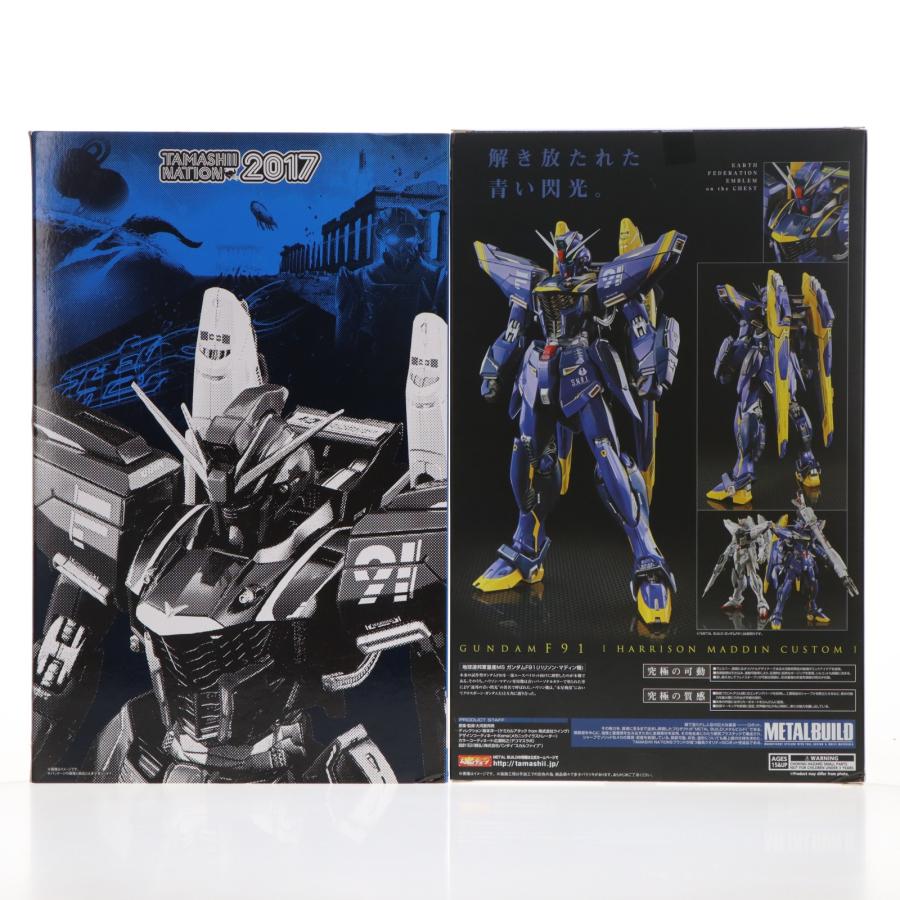 スリーブ付属 L BUILD ガンダムF91(ハリソン・マディン機) 機動戦士クロスボーン・ガンダム 完成品 可動フィギュア 魂ネイション2017&魂ウェブ商店限定 バンダイ 中古即納』{FIG} スリーブ付属 METAL BUILD ガンダムF91(ハリソン