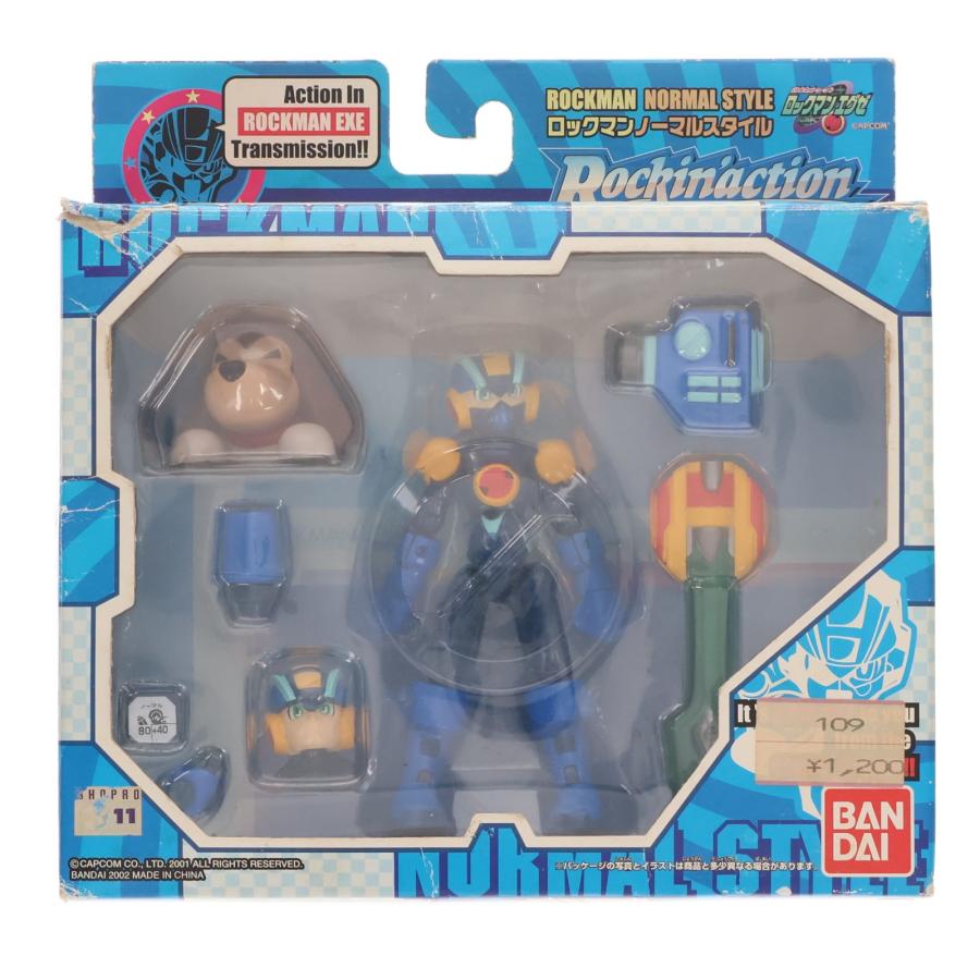 ロックマンエグゼ  ロッキン　フィギュア　コンプ品 中古即納』{FIG} ロッキンアクション ロックマン ノーマルスタイル