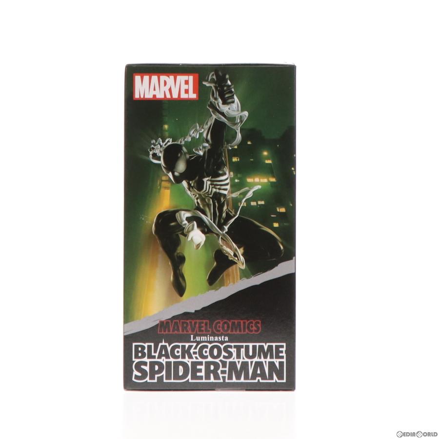 『中古即納』{FIG}ブラックコスチューム スパイダーマン MARVEL COMICS(マーベルコミックス) Luminasta フィギュア プライズ(1105425) セガ(20231130)｜mediaworld-plus｜02