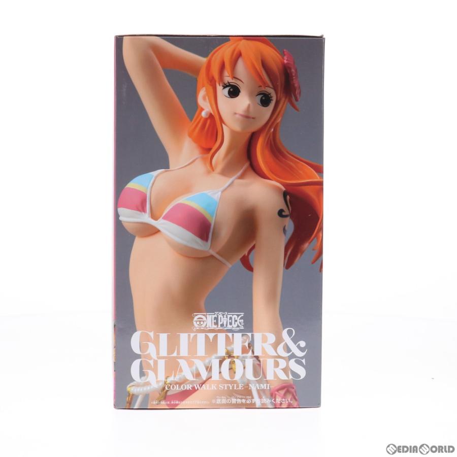 『中古即納』{FIG}ナミ(水色/ピンク) ワンピース GLITTER&GLAMOURS COLOR WALK STYLE -NAMI- ONE PIECE フィギュア プライズ(39487) バンプレスト(20190720)｜mediaworld-plus｜02