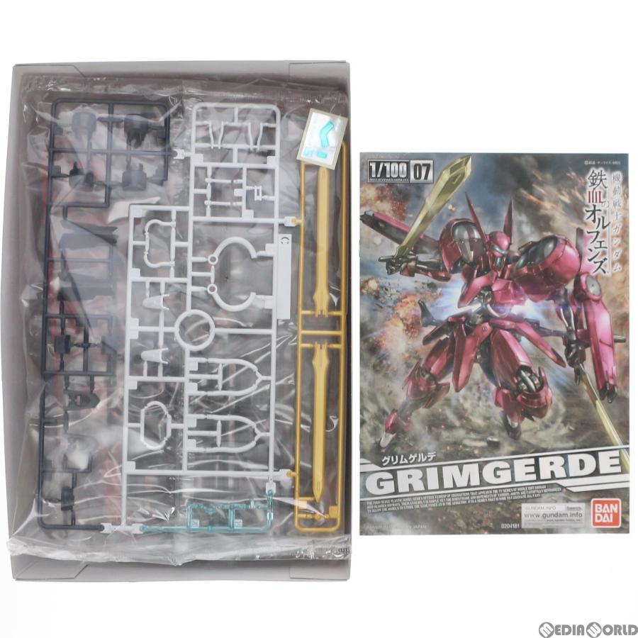 『中古即納』{PTM} 1/100 グリムゲルデ 工作下士官兵火器防波堤 鉄血のオルフェンズ プラモデル バンダイ(20191130)