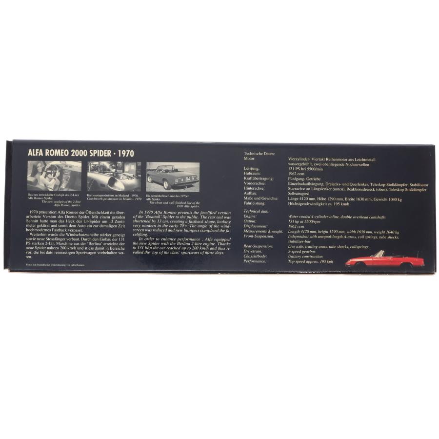 中古即納』{MDL} 1/18 アルファロメオ 2000 スパイダー 1970(レッド