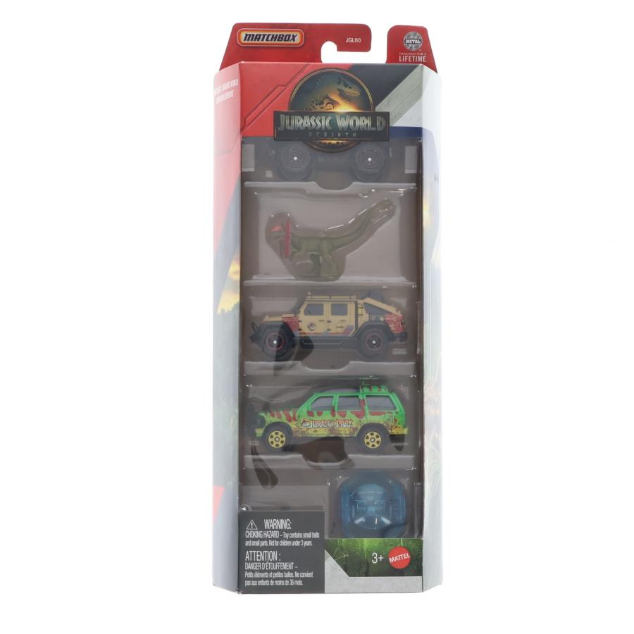 中古即納』{MDL} マッチボックス ジュラシック・ワールド 5パック 1/64
