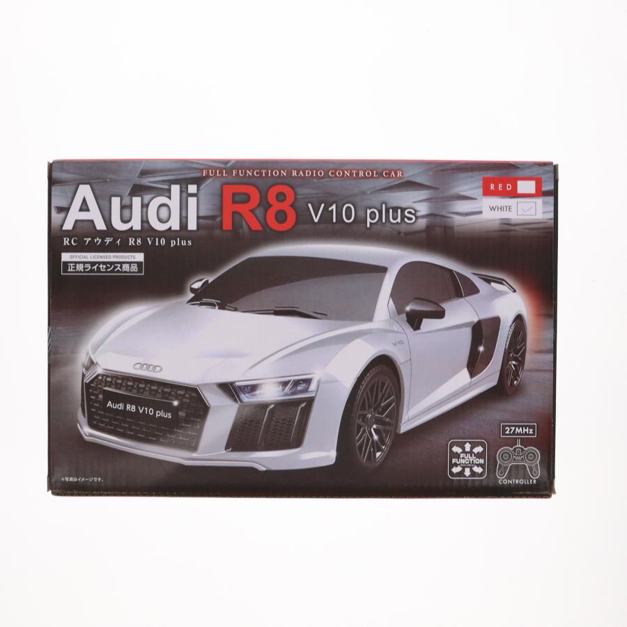 中古即納』{RC} RC アウディ R8 V10 plus ホワイト 27MHz仕様 ラジコン