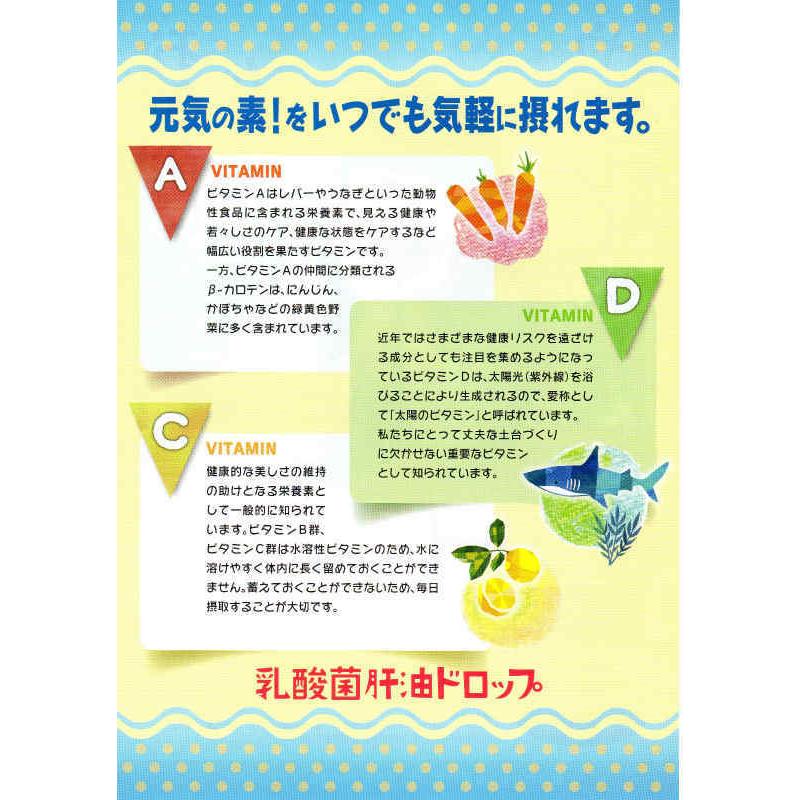 乳酸菌 肝油ドロップ 120粒 1個 肝油ドロップ（オレンジ風味）西海製薬