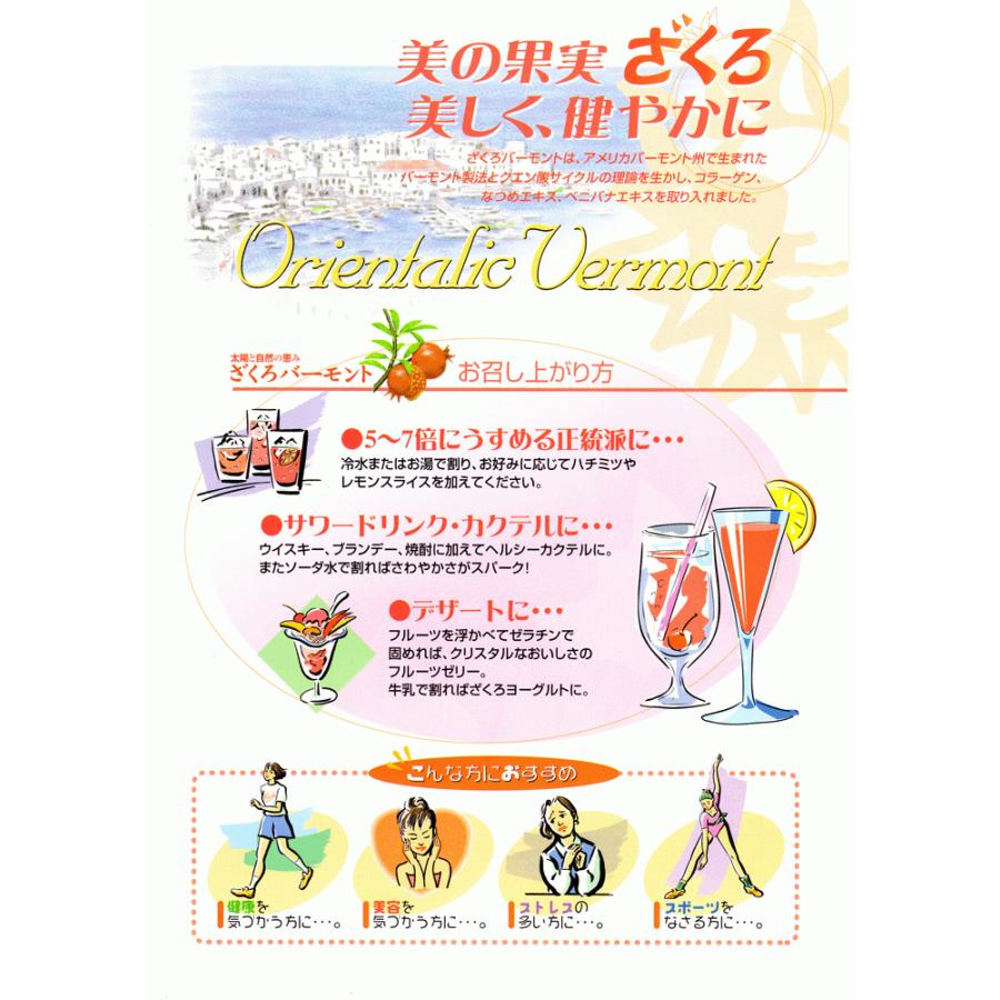 ざくろバーモント 1,800ml×3個 ざくろ フジスコの画像