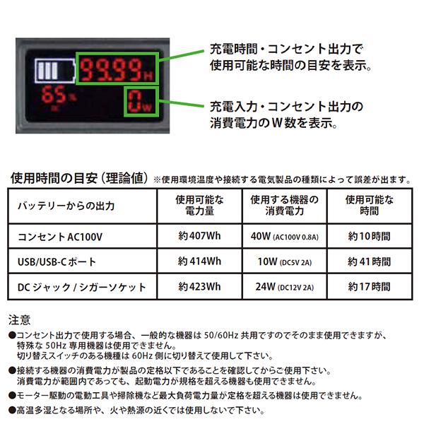 富士倉 ポータブルバッテリー B-500 バッテリー容量471Wh : メディカル