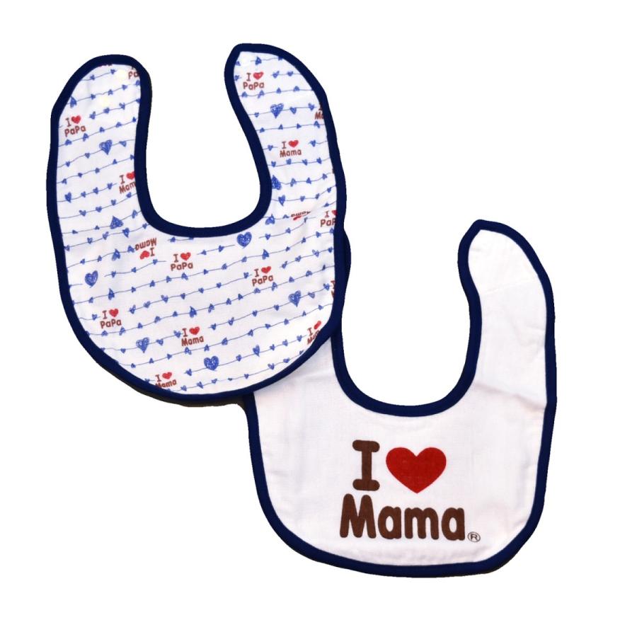 アイラブパパママ スタイ２枚セット よだれかけ ベビー服 おしゃれ 男の子 女の子 赤 紺 プレゼント 出産祝い I Love Papa Mama Boss Gaga 通販 Yahoo ショッピング