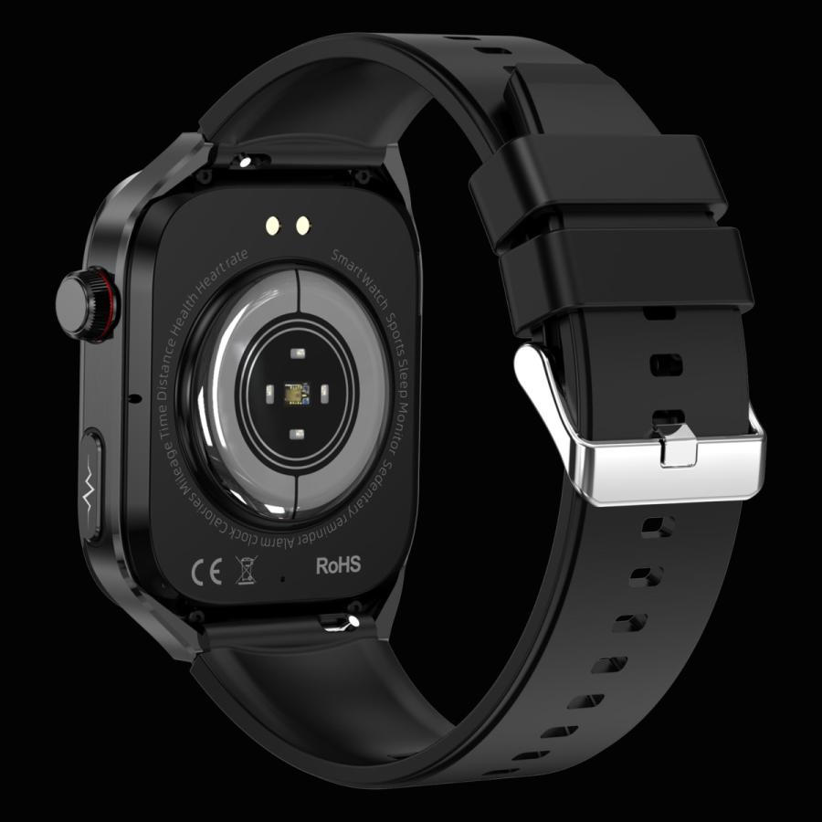MedicTec AI Watch 2Pro 高精度 脈波測定 不整脈の検出 家族見守り機能  心臓の健康を監視 SpO2 運動自動識別機能 通話機能 転倒検知 IP67  iPhone Android対応の画像