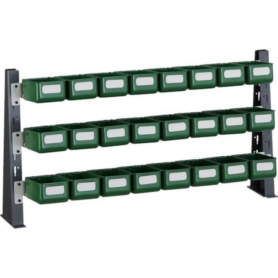 ＴＲＵＳＣＯ ＵＰＲ型ライトビンラック卓上用 Ｋ−１０ＨＸ２４個 1台