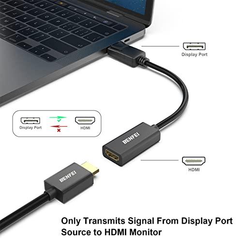 高評価！BENFEI DisplayPort（ディスプレイポート） HDMI 変換ケーブル