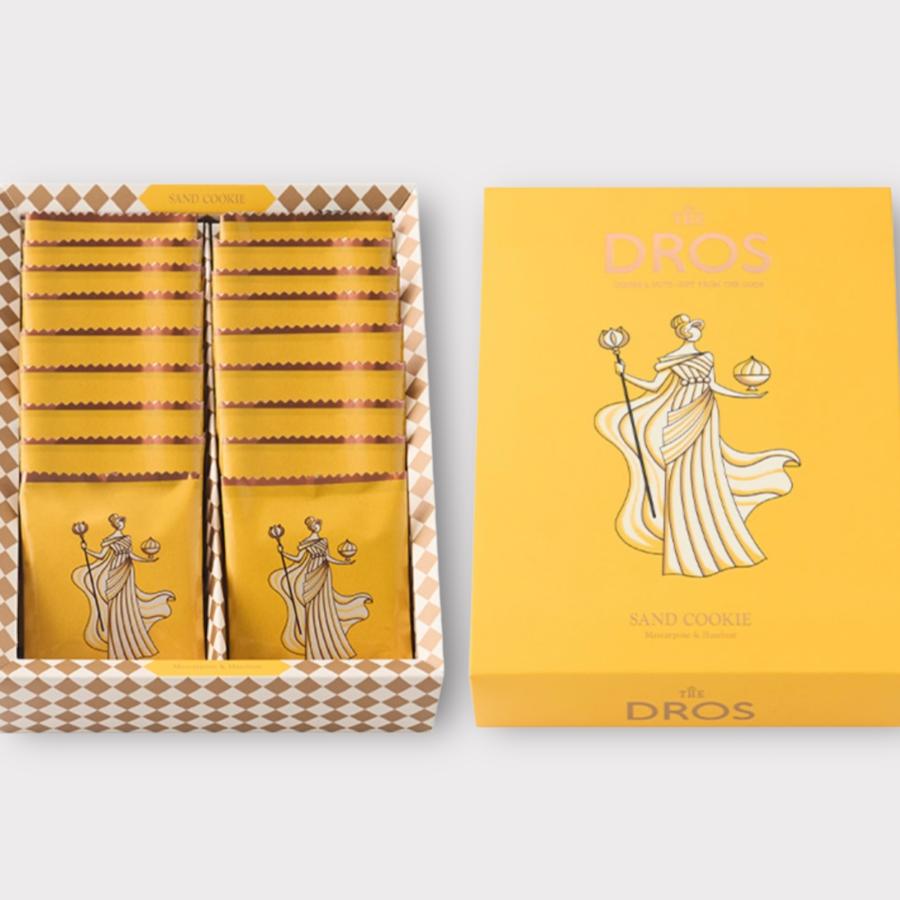 ザ・ドロス サンドクッキー〔マスカルポーネ＆ヘーゼルナッツ〕 18枚入