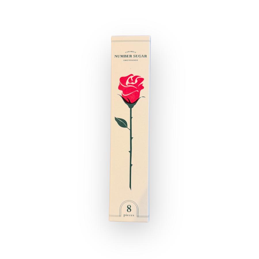 ナンバーシュガー 薔薇 つぼみ、5分咲き、満開 (8個入り) 3種類の絵柄